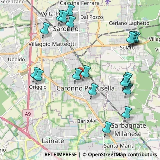 Mappa Via Lodi, 21042 Caronno Pertusella VA, Italia (2.5485)