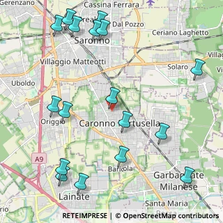Mappa Via Lodi, 21042 Caronno Pertusella VA, Italia (2.73412)