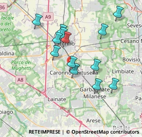 Mappa Via Lodi, 21042 Caronno Pertusella VA, Italia (3.4)
