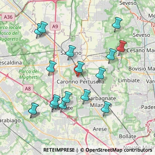 Mappa Via Lodi, 21042 Caronno Pertusella VA, Italia (4.38706)