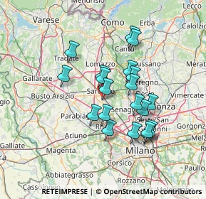 Mappa Via Lodi, 21042 Caronno Pertusella VA, Italia (11.6315)