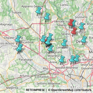Mappa Via Lodi, 21042 Caronno Pertusella VA, Italia (7.871)