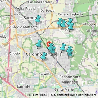 Mappa Via Monte Generoso, 21042 Caronno Pertusella VA, Italia (1.59667)