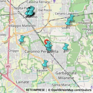 Mappa Via Monte Generoso, 21042 Caronno Pertusella VA, Italia (2.7145)