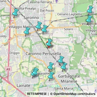 Mappa Via Monte Generoso, 21042 Caronno Pertusella VA, Italia (2.54923)