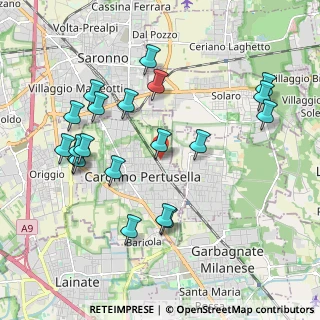 Mappa Via Monte Generoso, 21042 Caronno Pertusella VA, Italia (2.1)