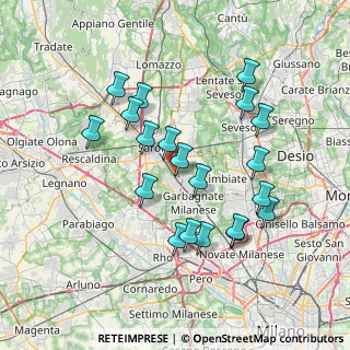 Mappa Via Monte Generoso, 21042 Caronno Pertusella VA, Italia (7.0425)
