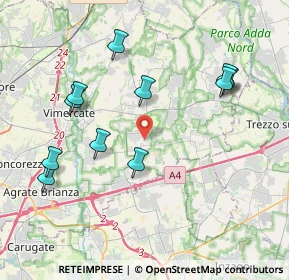 Mappa Via Walter Tobagi, 20876 Ornago MB, Italia (4.15273)