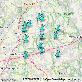 Mappa Via Walter Tobagi, 20876 Ornago MB, Italia (3.36571)