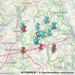 Mappa Via Walter Tobagi, 20876 Ornago MB, Italia (3.034)