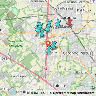 Mappa Via San Carlo, 21040 Origgio VA, Italia (1.35273)