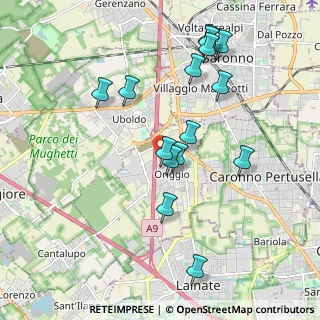 Mappa Via San Carlo, 21040 Origgio VA, Italia (1.94667)