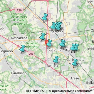 Mappa Via San Carlo, 21040 Origgio VA, Italia (3.464)