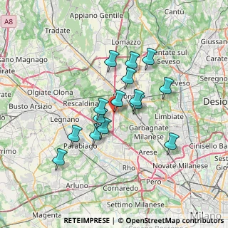 Mappa Via San Carlo, 21040 Origgio VA, Italia (5.668)