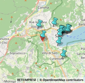 Mappa Via Bocca di Croce, 25087 Salò BS, Italia (1.73625)