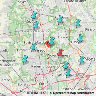 Mappa Viale Brianza, 20814 Varedo MB, Italia (4.56667)