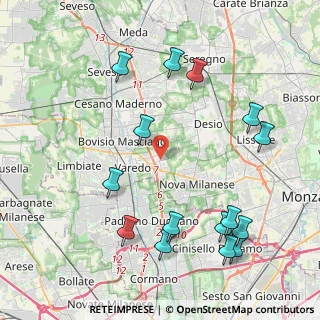 Mappa Viale Brianza, 20814 Varedo MB, Italia (4.908)