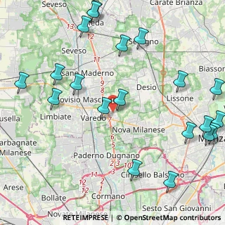 Mappa Viale Brianza, 20814 Varedo MB, Italia (5.6555)