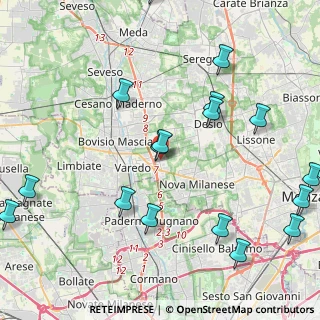 Mappa Viale Brianza, 20814 Varedo MB, Italia (5.53444)