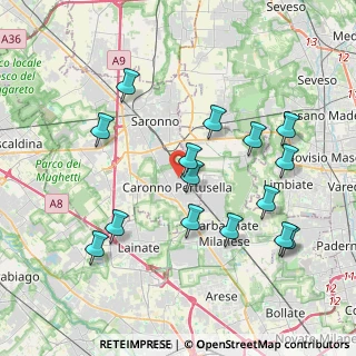 Mappa Via Pellico Silvio, 21042 Caronno Pertusella VA, Italia (4.03467)