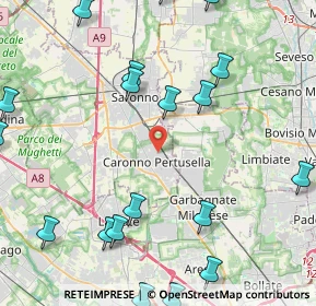 Mappa Via Pellico Silvio, 21042 Caronno Pertusella VA, Italia (5.854)