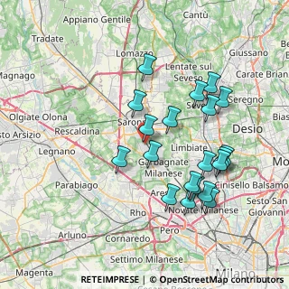 Mappa Via Pellico Silvio, 21042 Caronno Pertusella VA, Italia (7.3905)