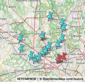 Mappa Via Pellico Silvio, 21042 Caronno Pertusella VA, Italia (7.42294)
