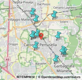 Mappa Via Pellico Silvio, 21042 Caronno Pertusella VA, Italia (1.7)