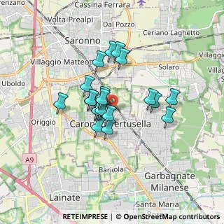 Mappa Via Pellico Silvio, 21042 Caronno Pertusella VA, Italia (1.2675)