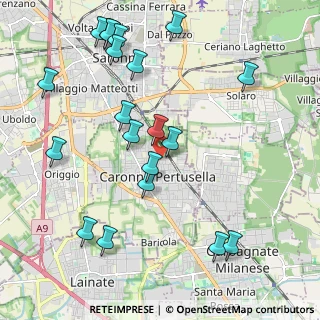 Mappa Via Pellico Silvio, 21042 Caronno Pertusella VA, Italia (2.3885)