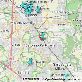 Mappa Via Pellico Silvio, 21042 Caronno Pertusella VA, Italia (3.06909)