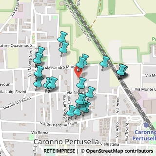 Mappa Via Pellico Silvio, 21042 Caronno Pertusella VA, Italia (0.235)
