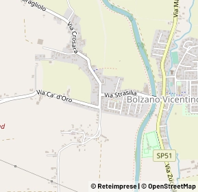 Mappa Via molino, 36050 Bolzano Vicentino VI, Italia (0.22308)
