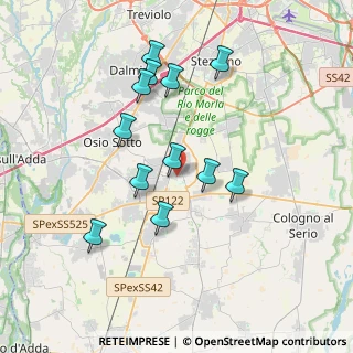 Mappa Via Michelangelo Buonarroti, 24049 Verdello BG, Italia (3.42667)