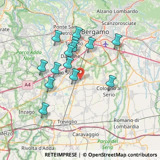 Mappa Via Michelangelo Buonarroti, 24049 Verdello BG, Italia (6.78571)