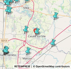 Mappa Via Monte Civetta, 31032 Casale Sul Sile TV, Italia (7.05)