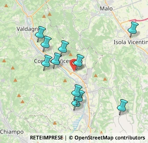 Mappa Via Campagna, 36073 Cornedo Vicentino VI, Italia (3.68909)