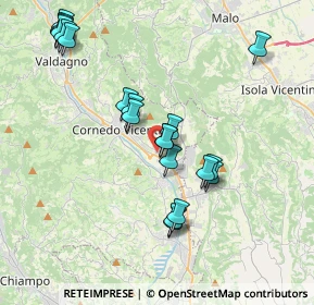 Mappa Via Campagna, 36073 Cornedo Vicentino VI, Italia (3.9125)