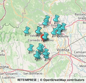 Mappa Via Campagna, 36073 Cornedo Vicentino VI, Italia (10.361)