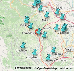 Mappa Via Campagna, 36073 Cornedo Vicentino VI, Italia (8.882)