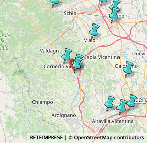 Mappa Via Campagna, 36073 Cornedo Vicentino VI, Italia (9.6975)