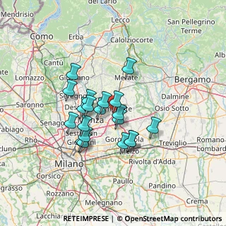 Mappa Via Trento, 20871 Vimercate MB, Italia (10.6155)