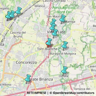 Mappa Via Trento, 20871 Vimercate MB, Italia (2.61167)