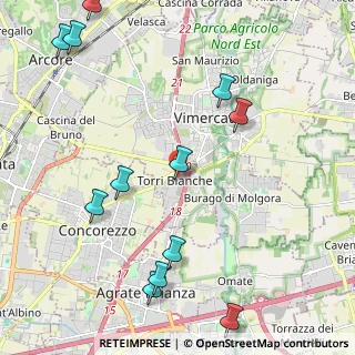 Mappa Via Trento, 20871 Vimercate MB, Italia (2.70917)