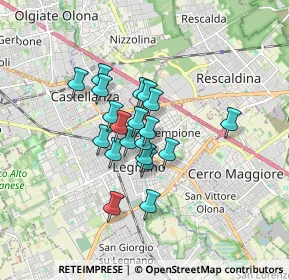 Mappa Via F. Ferruccio, 20025 Legnano MI, Italia (1.172)