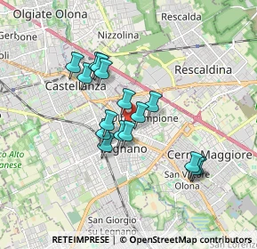 Mappa Via F. Ferruccio, 20025 Legnano MI, Italia (1.39688)