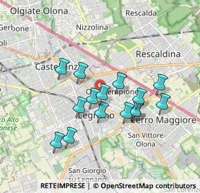 Mappa Via F. Ferruccio, 20025 Legnano MI, Italia (1.51333)