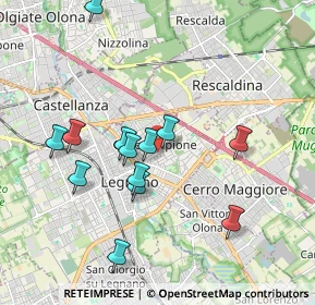 Mappa Via Barbara Melzi, 20025 Legnano MI, Italia (1.81308)