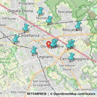 Mappa Via Michelangelo Buonarroti, 20025 Legnano MI, Italia (1.95727)