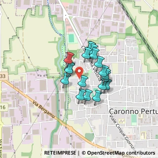 Mappa Via Papa Giovanni XXIII, 21042 Caronno Pertusella VA, Italia (0.2915)
